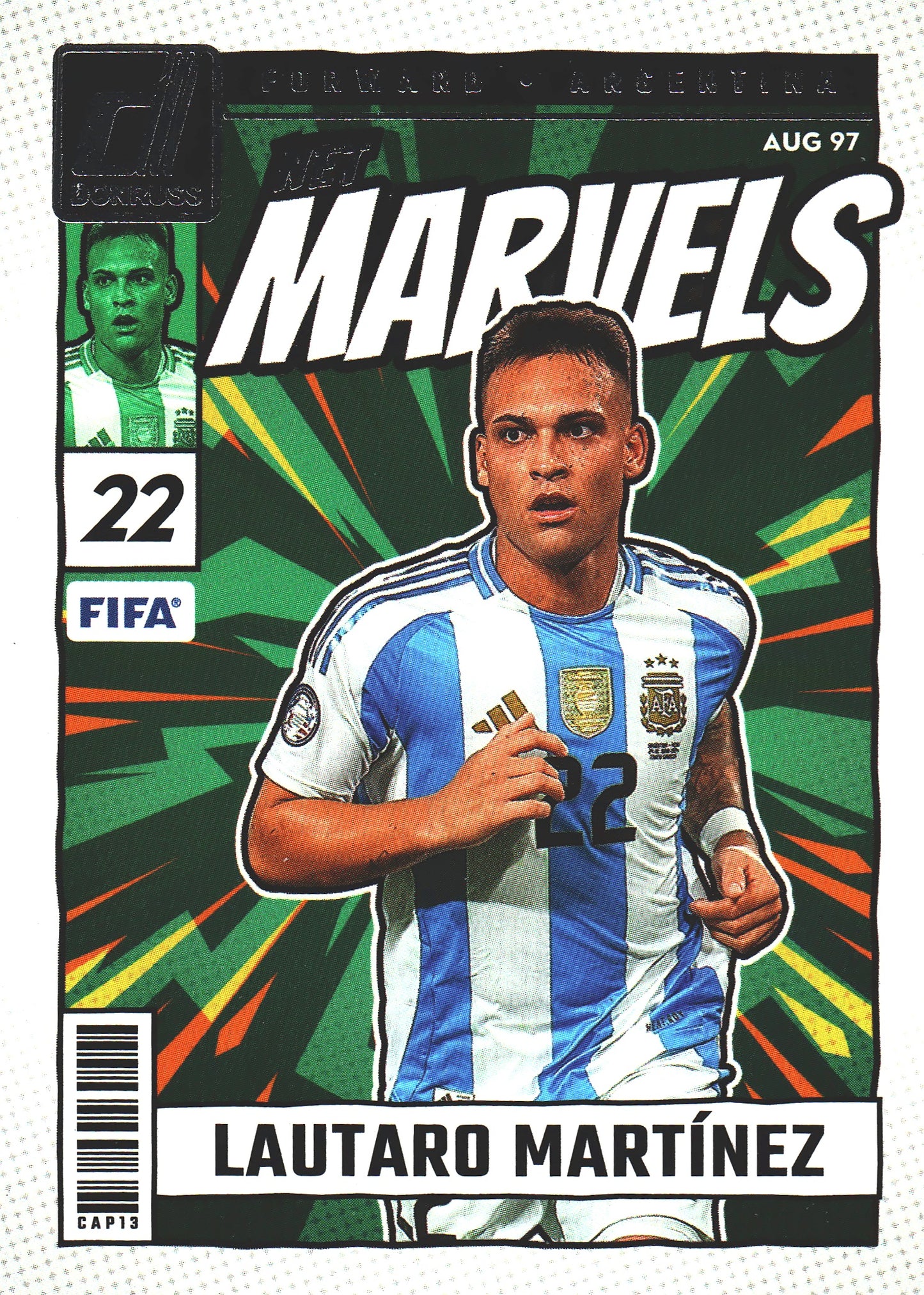 2024 Panini Donruss Net Marvels Silver Lautaro Martinez #22 Argentina