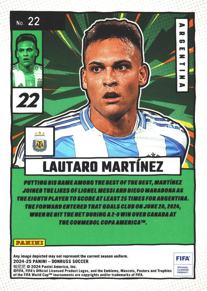 2024 Panini Donruss Net Marvels Silver Lautaro Martinez #22 Argentina