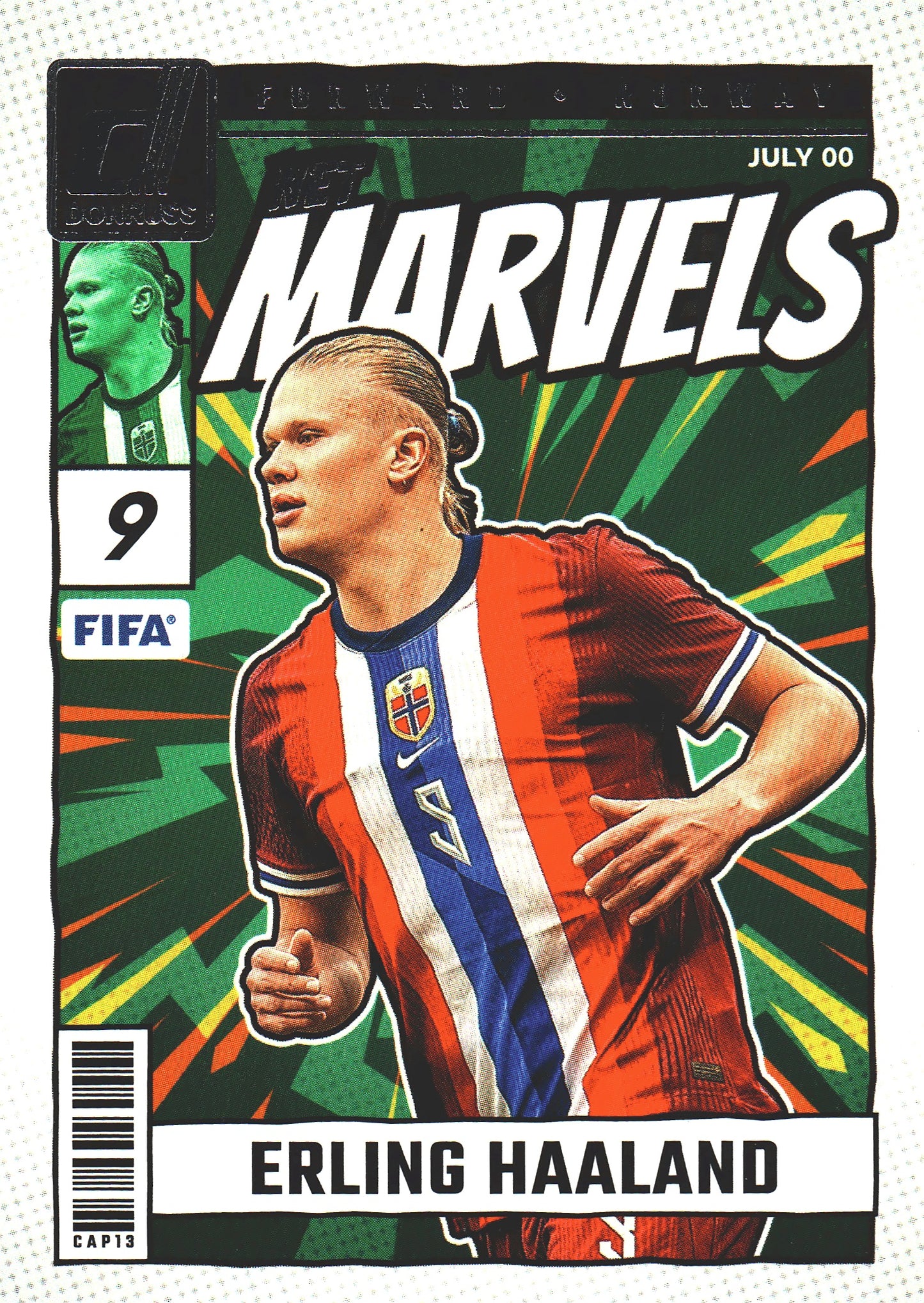 2024 Panini Donruss Net Marvels Silver Erling Haaland #23 Norway