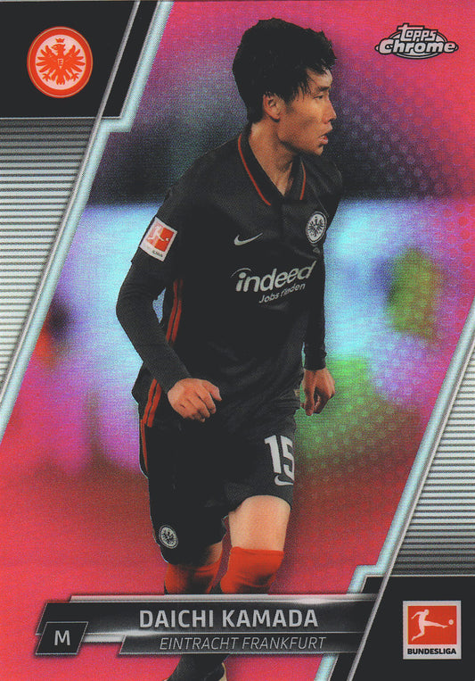 2021 Topps Chrome Bundesliga Magenta /399 Daichi Kamada #39 Eintracht Frankfurt