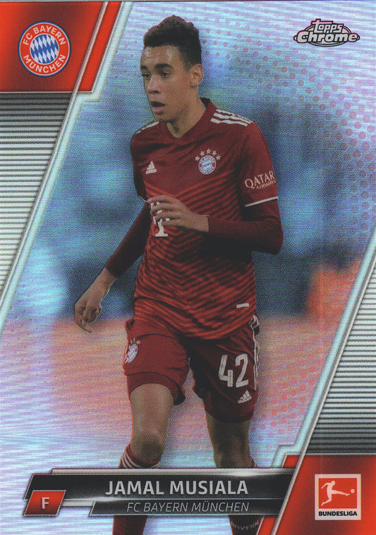 2021 Topps Chrome Bundesliga Pink /75 Jamal Musiala #84 FC Bayern Munich