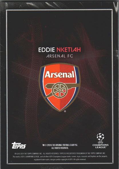2023 Topps Knockout UCC Eddie Nketiah DNA Arsenal FC