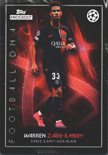 2023 Topps Knockout UCC Warren Zaire-Emery DNA Paris Saint-Germain