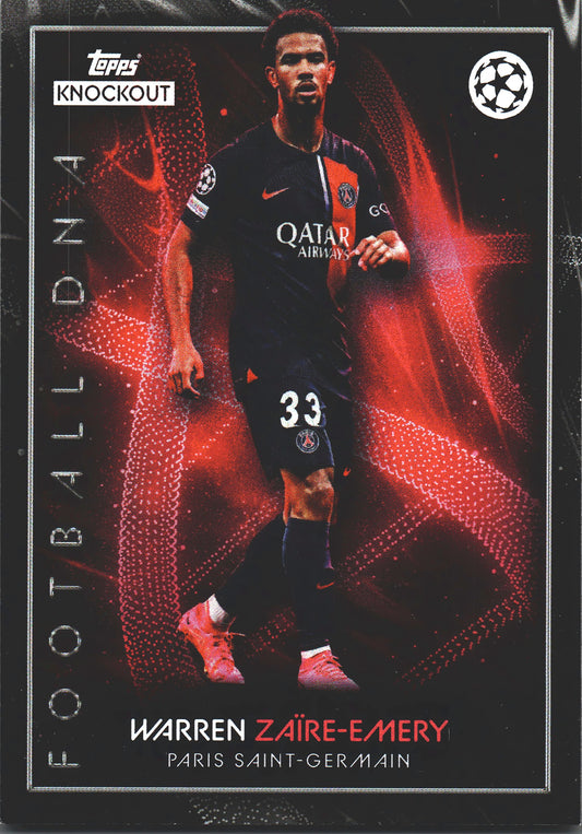 2023 Topps Knockout UCC Warren Zaire-Emery DNA Paris Saint-Germain
