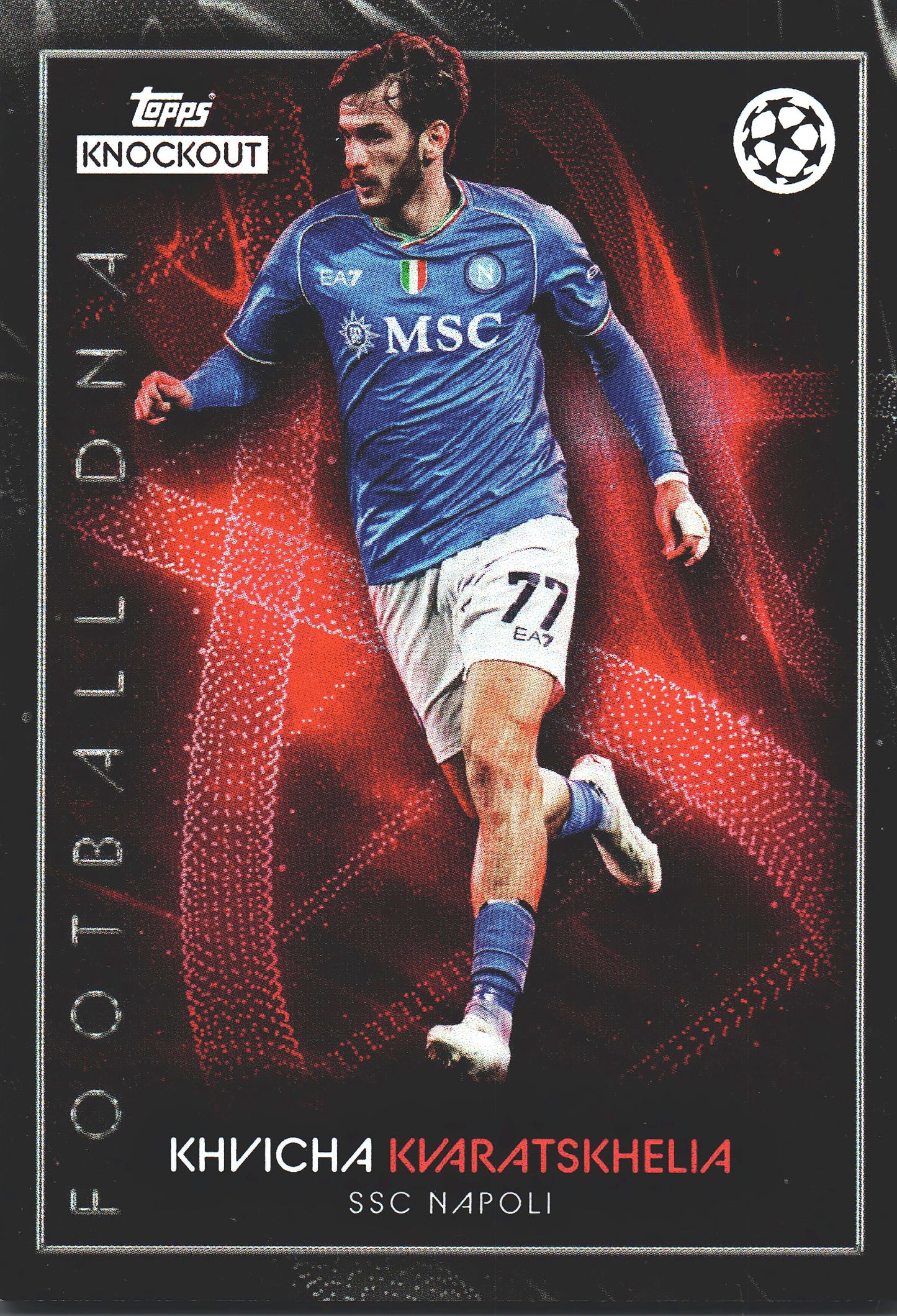 2023 Topps Knockout UCC Khvicha Kvaratskhelia DNA Napoli