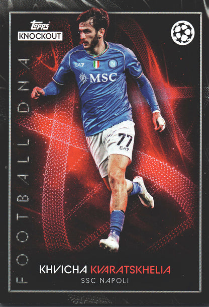2023 Topps Knockout UCC Khvicha Kvaratskhelia DNA Napoli
