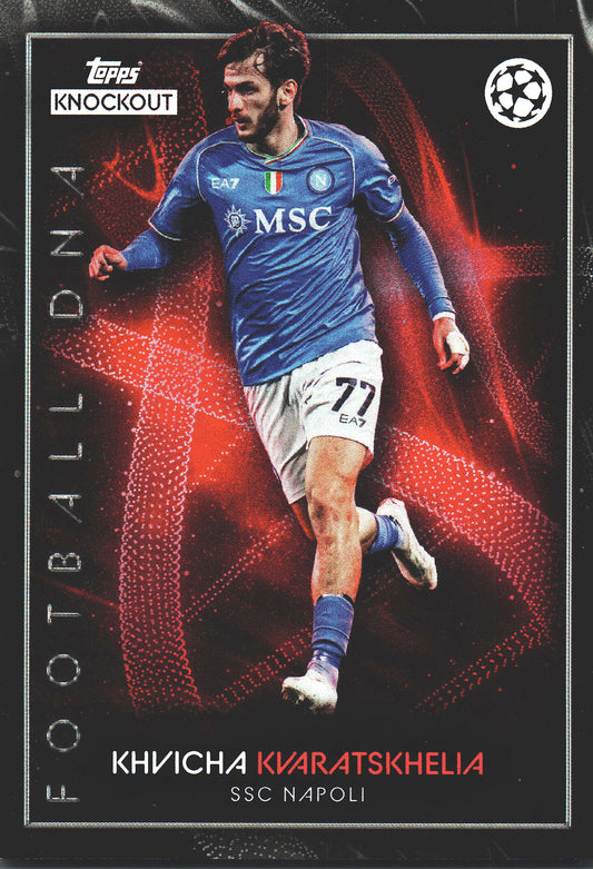 2023 Topps Knockout UCC Khvicha Kvaratskhelia DNA Napoli