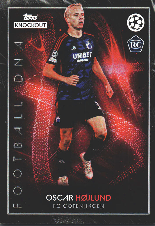 2023 Topps Knockout UCC Oscar Hojlund DNA FC Copenhagen