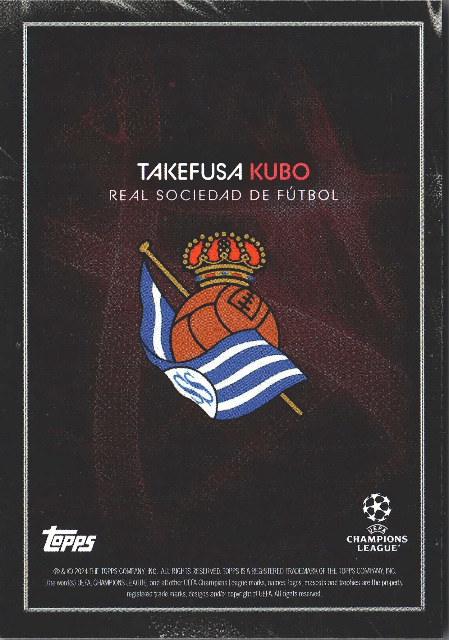 2023 Topps Knockout UCC Takefusa Kubo DNA Real Sociedad