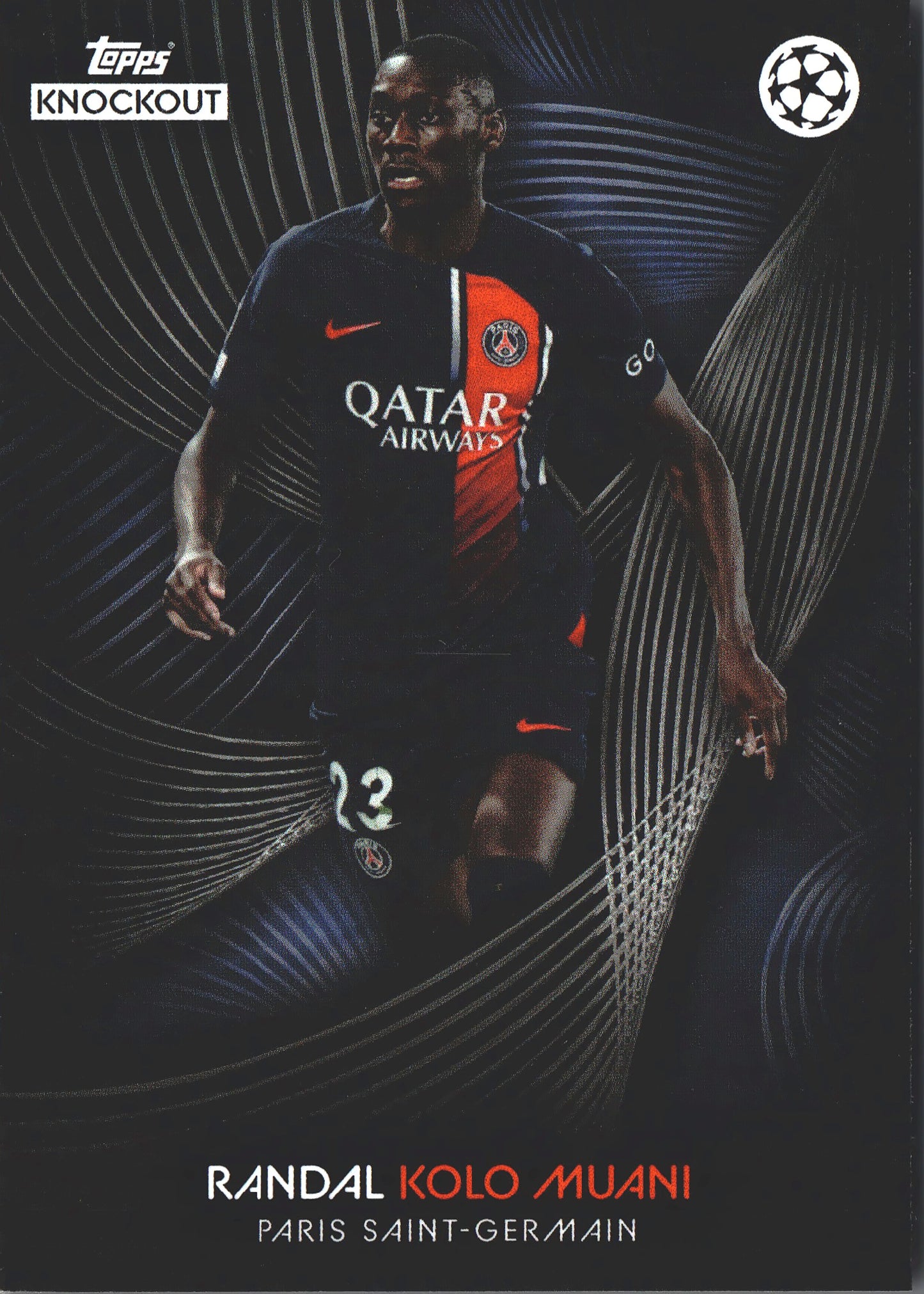 2023 Topps Knockout UCC Randal Kolo Muani CS Paris Saint-Germain