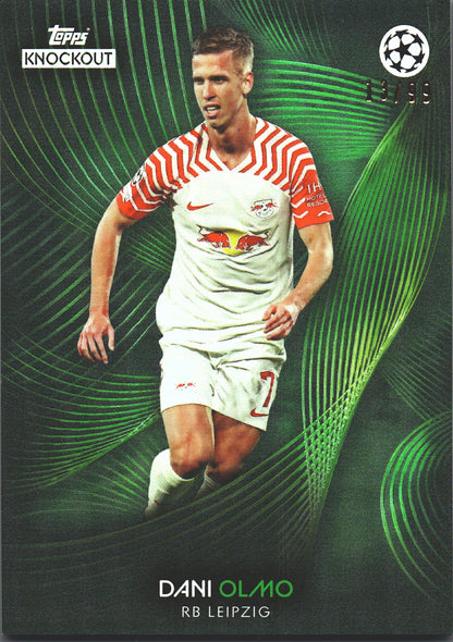 2023 Topps Knockout UCC Dani Olmo CS Green /99 RB Leipzig
