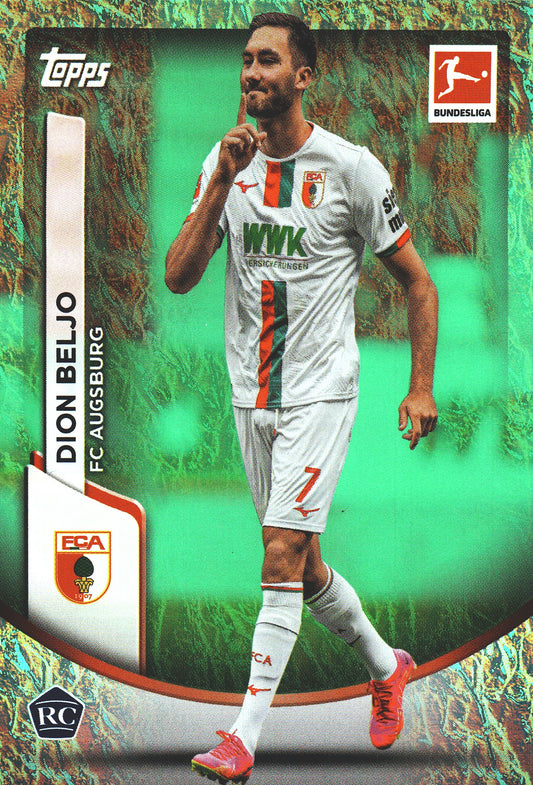 2023 Topps Bundesliga Jade Edition RC Dion Beljo #3 FC Augsburg