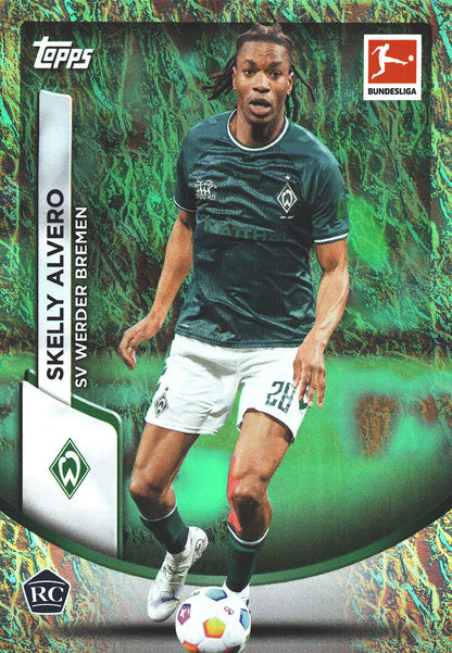 2023 Topps Bundesliga Jade Edition RC Skelly Alvero #15 SV Werder Bremen