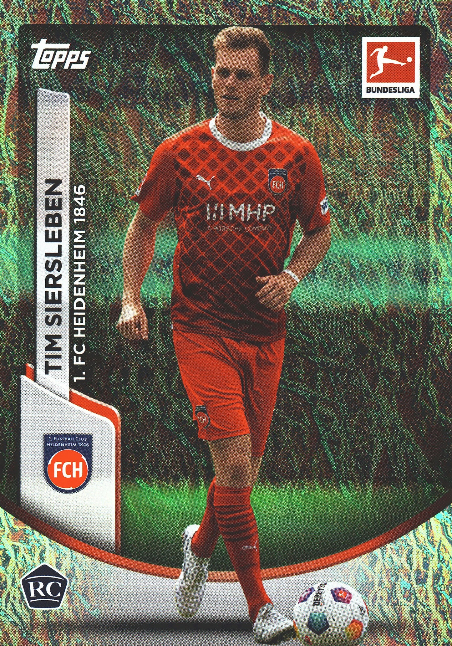 2023 Topps Bundesliga Jade Edition RC Tim Siersleben #44 1. FC Heidenheim 1846