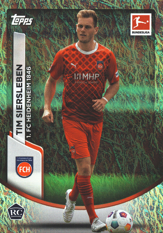 2023 Topps Bundesliga Jade Edition RC Tim Siersleben #44 1. FC Heidenheim 1846