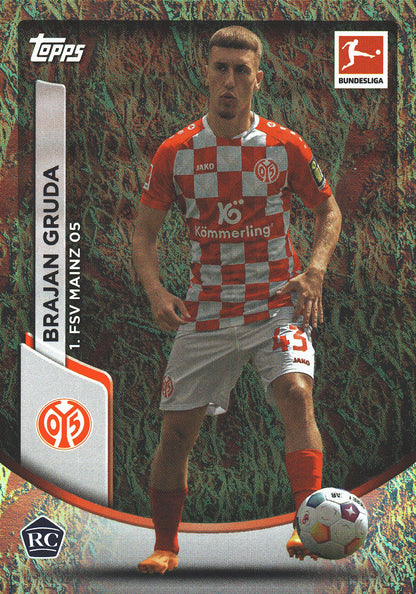 2023 Topps Bundesliga Jade Edition RC Brajan Gruda #74 1. FSV Mainz 05