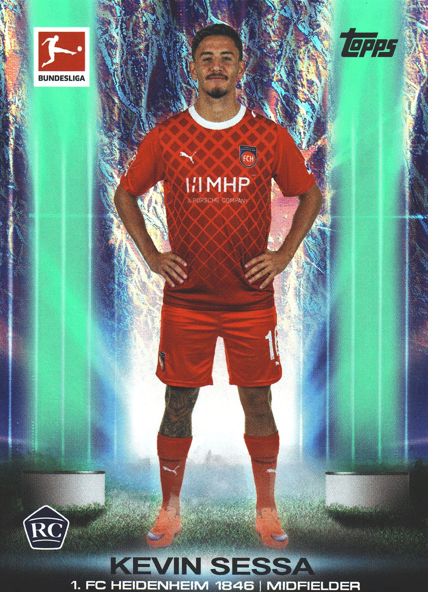 2023 Topps Bundesliga Jade Edition Ultrabeam Kevin Sessa #UB-19 1. FC Heidenheim 1846