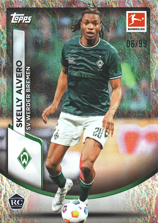 2023 Topps Bundesliga Jade Edition Year of the Dragon /99 Skelly Alvero #15 SV Werder Bremen