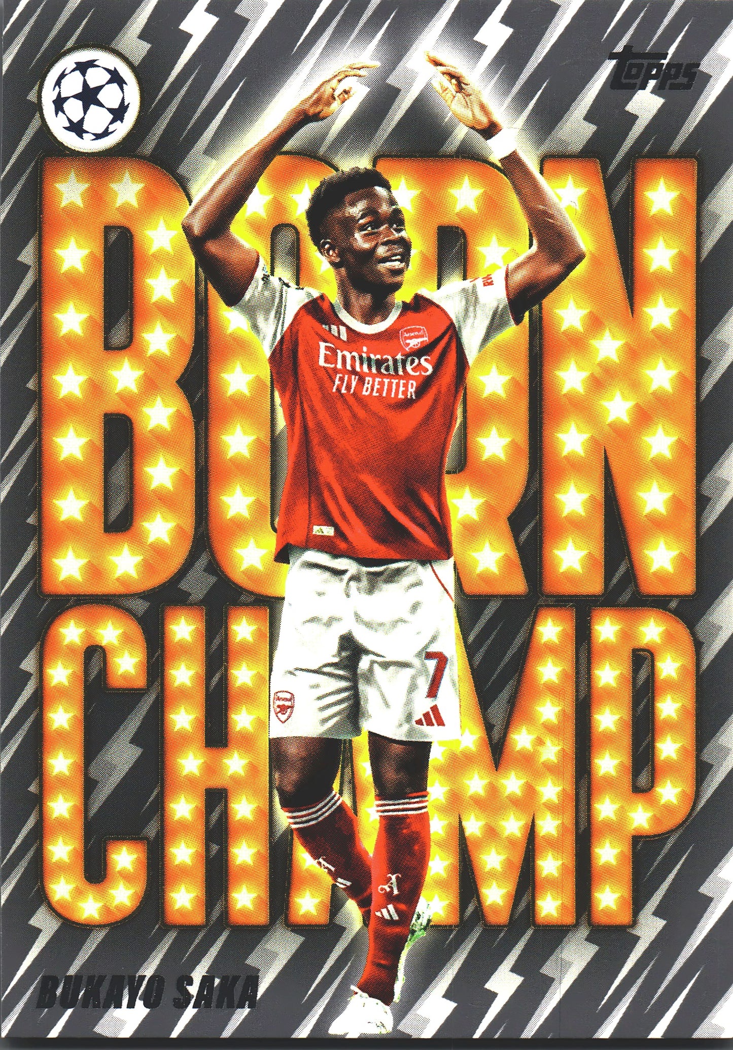 2025 Topps UCC Born Champ Bukayo Saka #BC-1 Arsenal FC