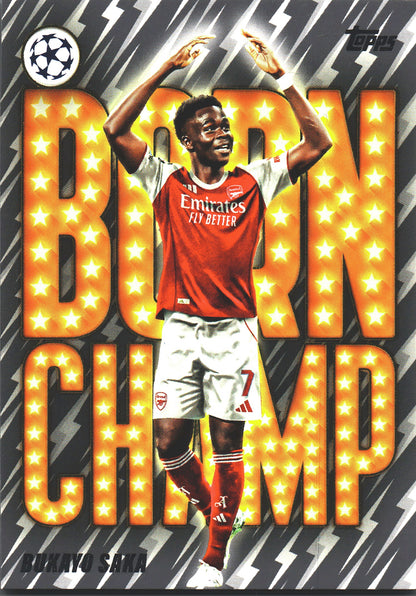 2025 Topps UCC Born Champ Bukayo Saka #BC-1 Arsenal FC
