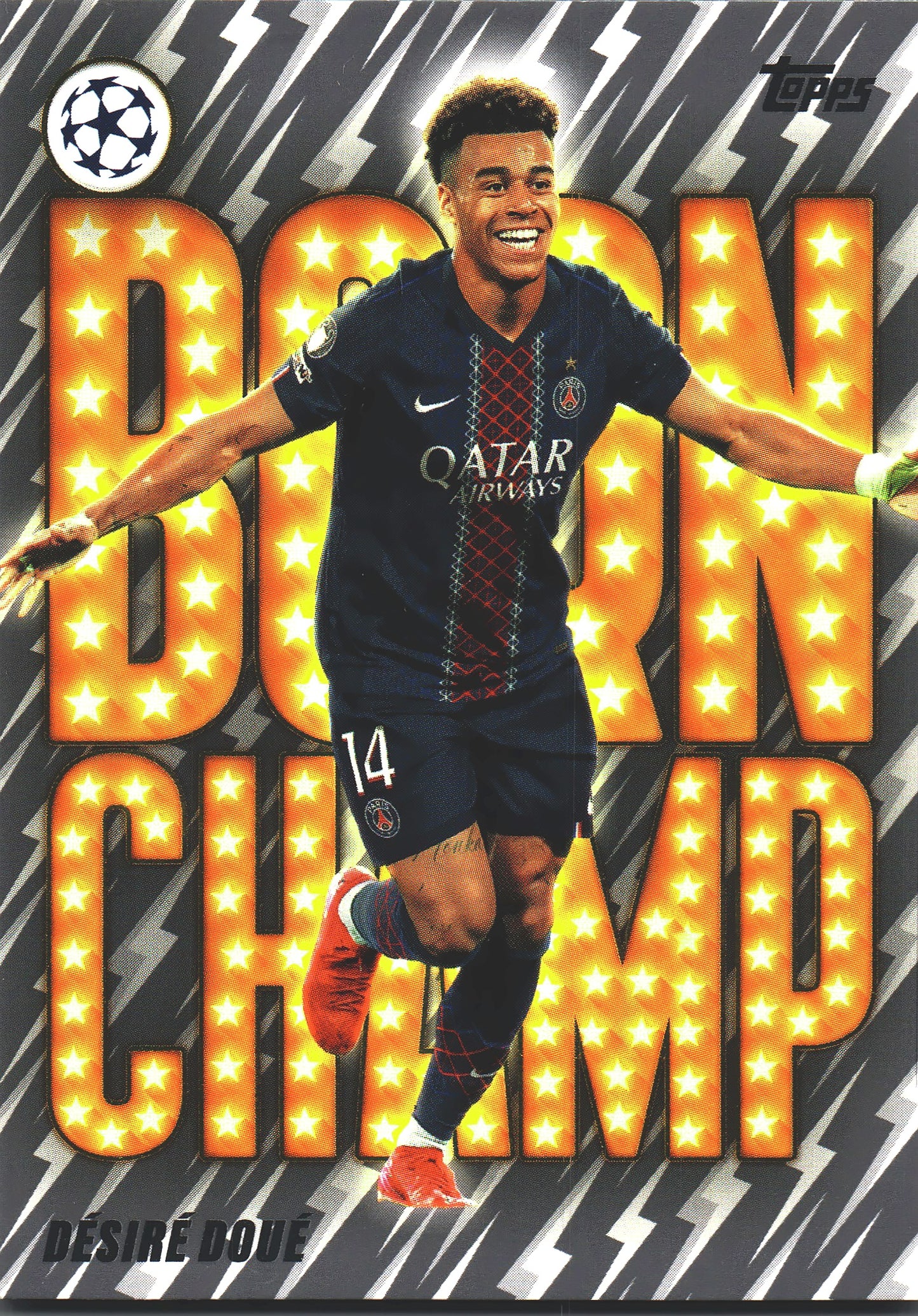2025 Topps UCC Born Champ Desire Doue #BC-9 Paris Saint-Germain