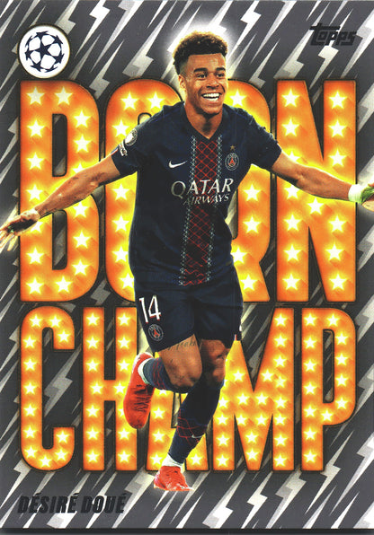 2025 Topps UCC Born Champ Desire Doue #BC-9 Paris Saint-Germain