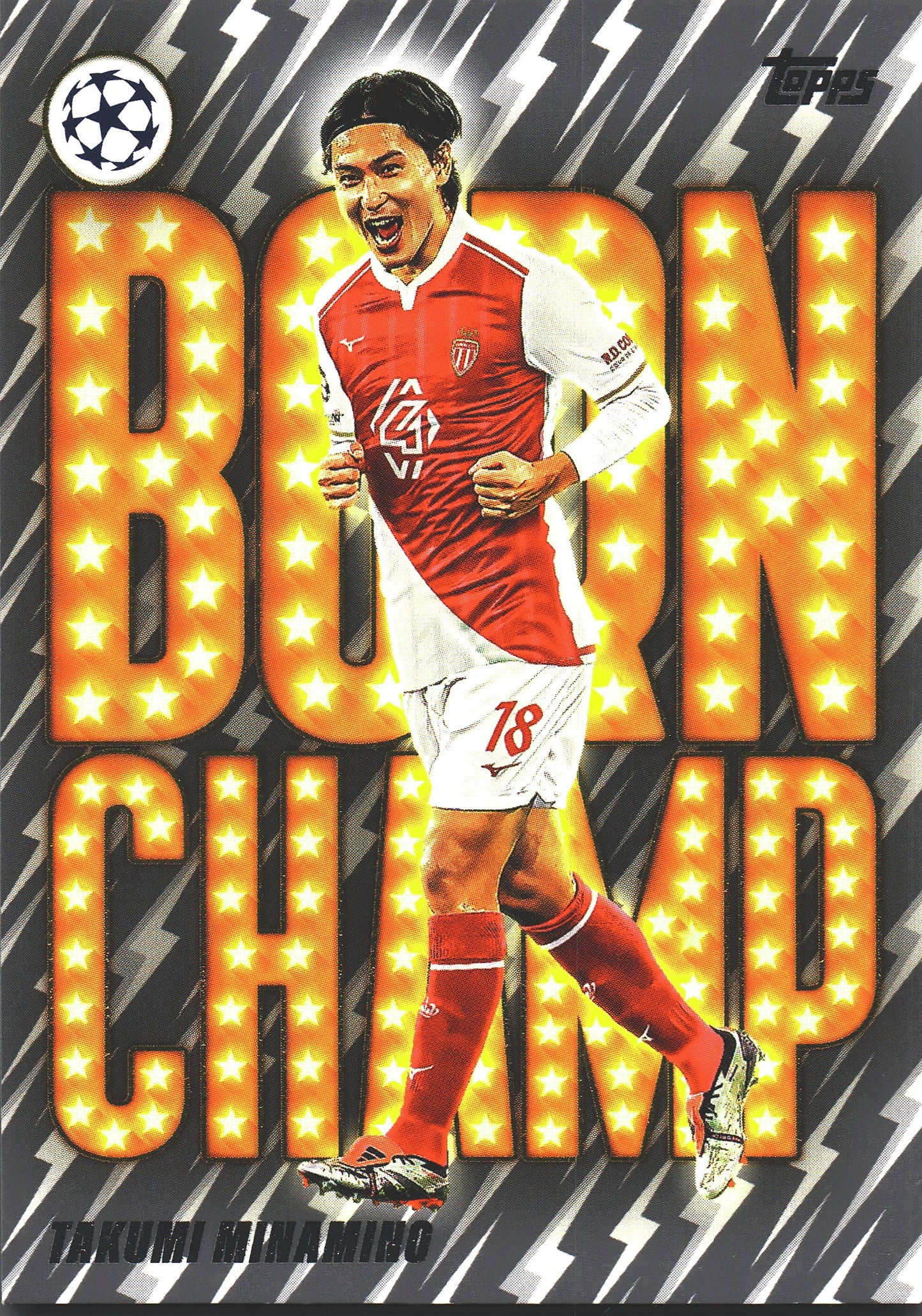 2025 Topps UCC Born Champ Takumi Minamino #BC-12 AS Monaco
