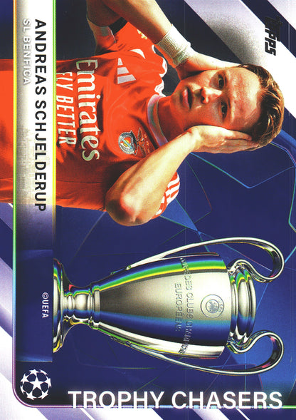 2025 Topps UCC Trophy Chasers Andreas Schjelderup #TC-23 Benfica