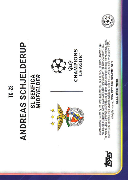 2025 Topps UCC Trophy Chasers Andreas Schjelderup #TC-23 Benfica