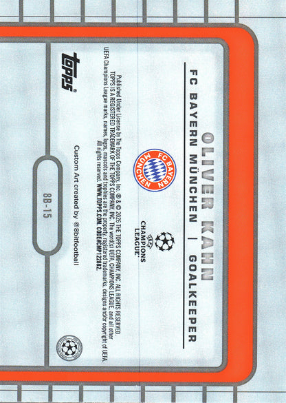 2025 Topps UCC 8 Bit Shots Oliver Kahn #8B-15 FC Bayern Munchen