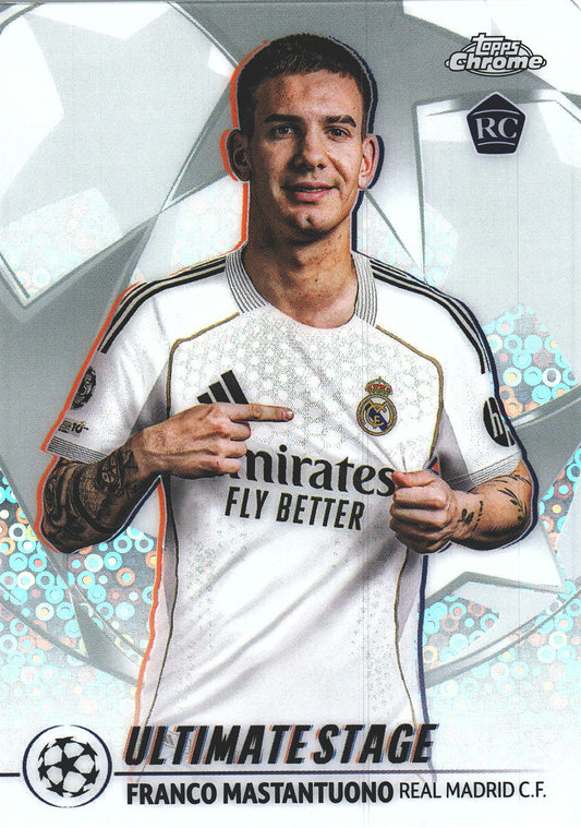 2025 Topps UCC Ultimate Stage Chrome Franco Mastantuono #US-21 Real Madrid CF