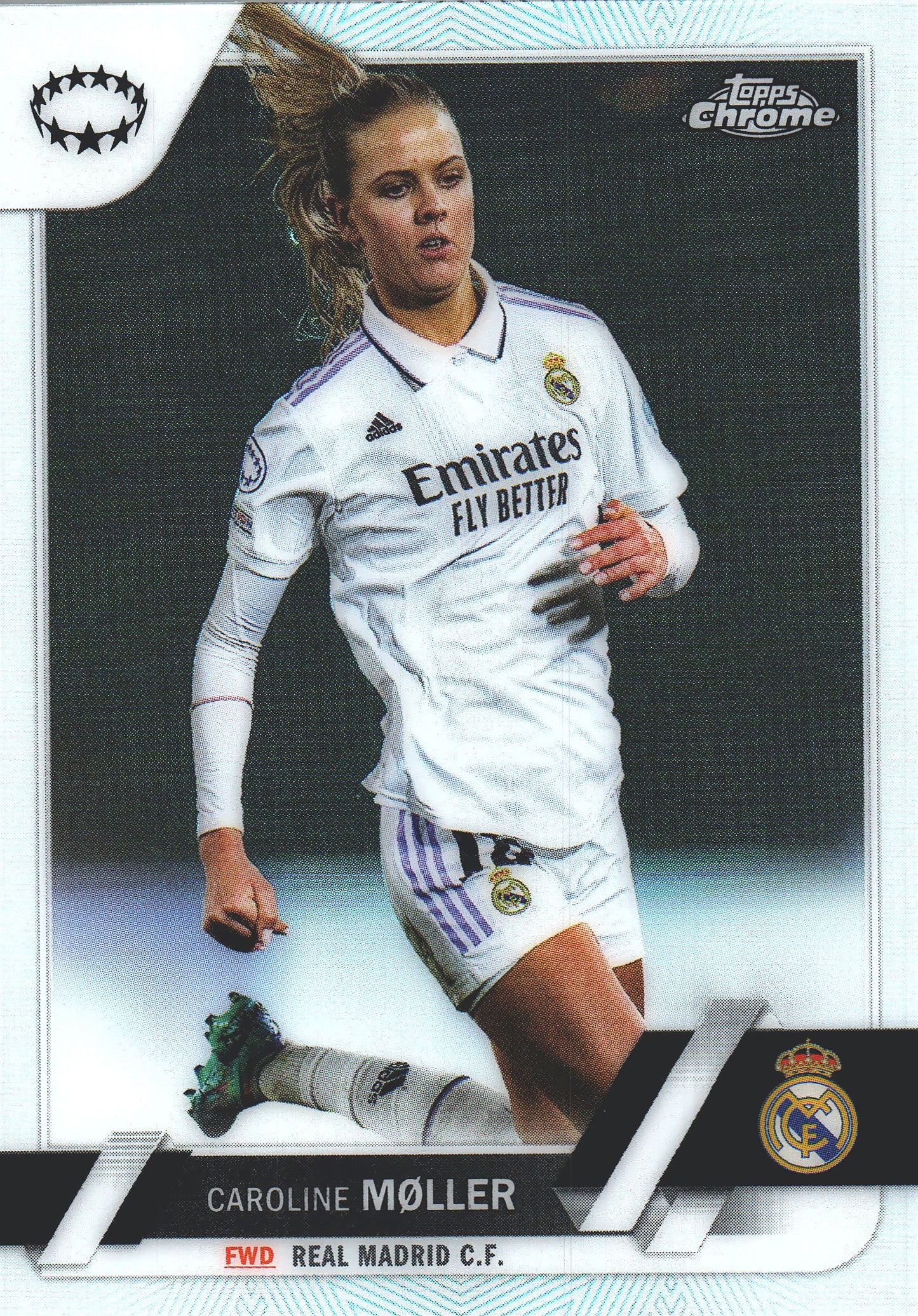 2022 Topps Chrome UCC Women's Refractor Caroline Moller #77 Real Madrid Femenino