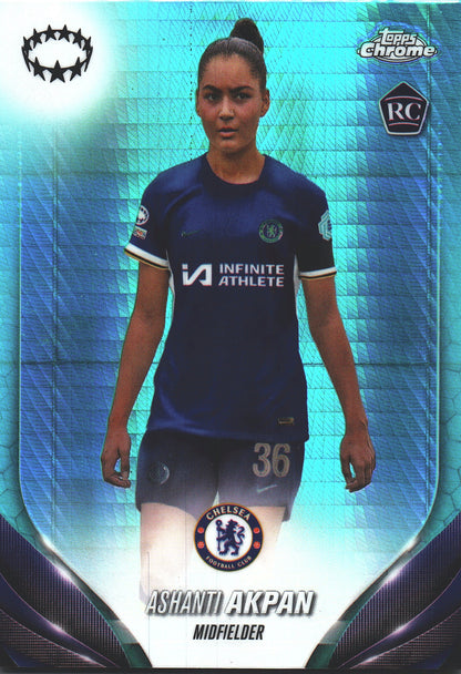 2023 Topps Chrome UCC Women's Ashanti Akpan #57 Chelsea F.C