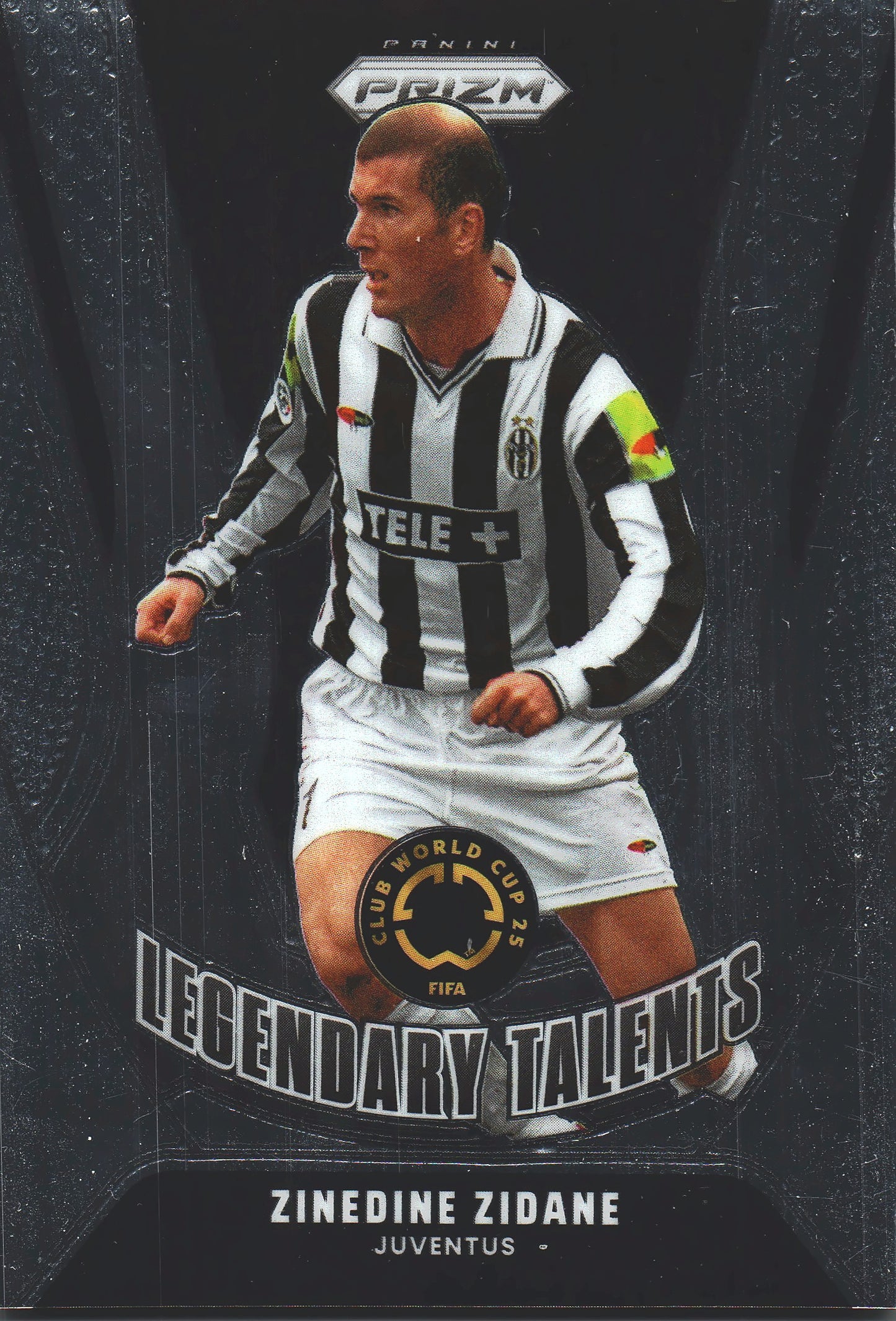 2025 Panini Prizm Club World Cup Legendary Talents Zinedine Zidane #12 Juventus