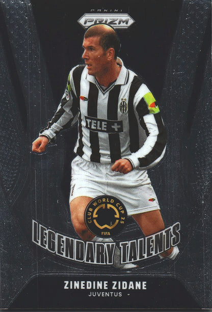 2025 Panini Prizm Club World Cup Legendary Talents Zinedine Zidane #12 Juventus