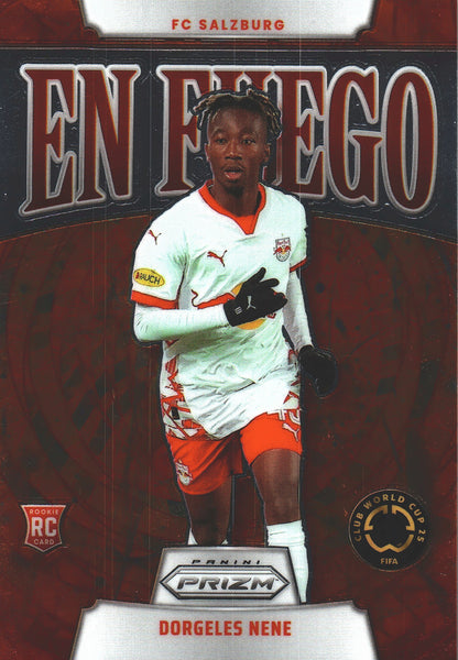 2025 Panini Prizm Club World Cup En Fuego Dorgeles Nene #25 FC Red Bull Salzburg