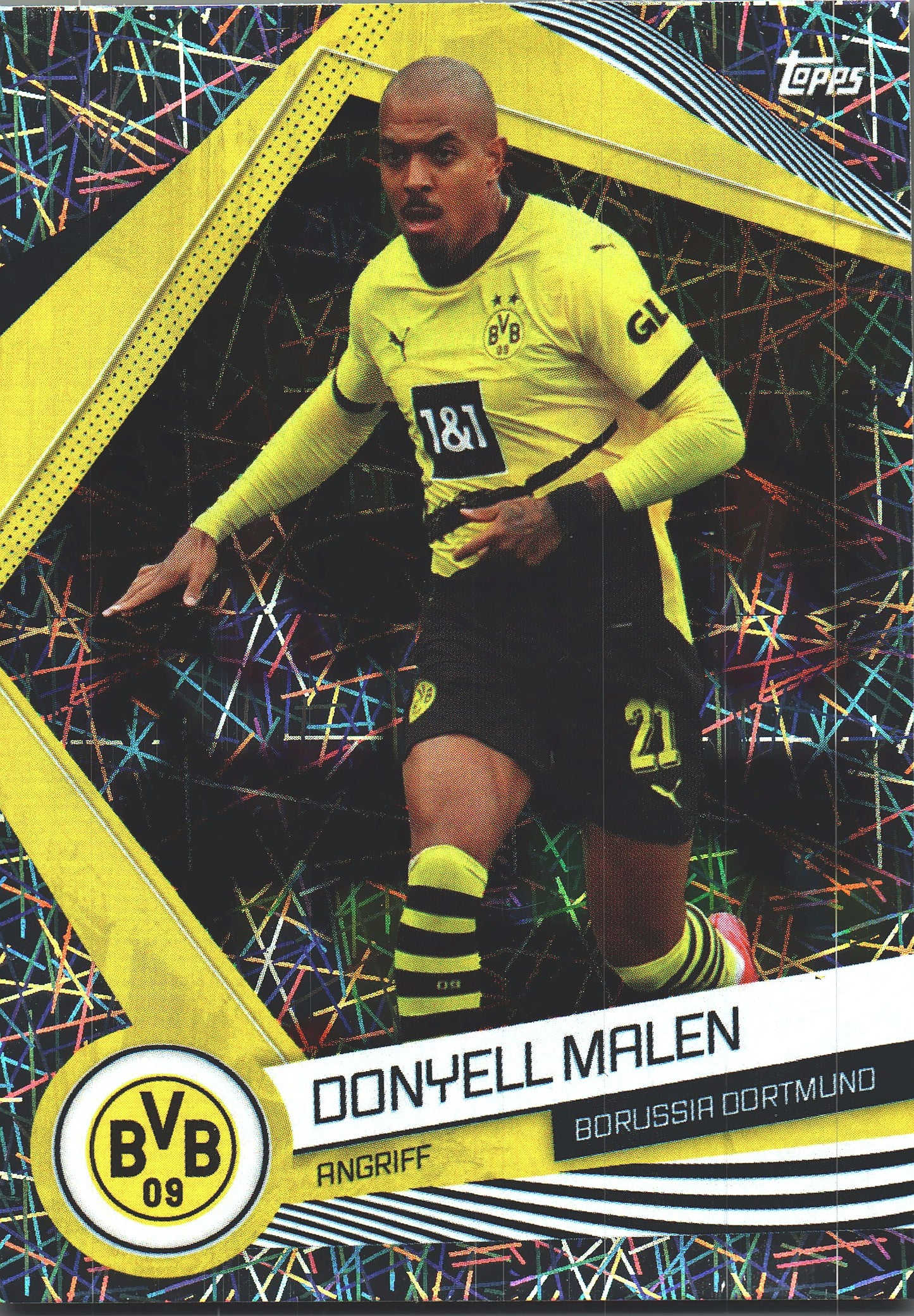 2023 Topps Dortmund Fan Set Electro Donyell Malen #BVB-20 Borussia Dortmund