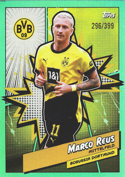 2023 Topps Dortmund Fan Set Heroes Aqua /399 Marco Reus #BVBH-12 Borussia Dortmund