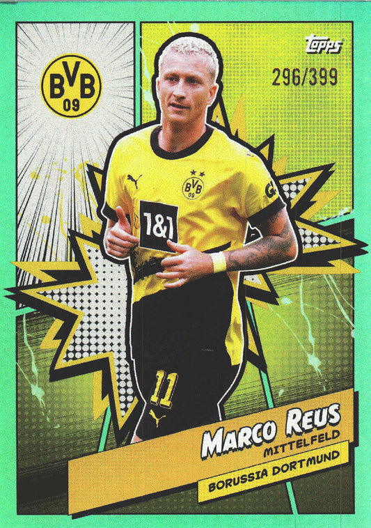 2023 Topps Dortmund Fan Set Heroes Aqua /399 Marco Reus #BVBH-12 Borussia Dortmund