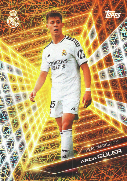 2024 Topps Real Madrid Fan Set Golden Future Electro Arda Guler #GF-3 Real Madrid CF