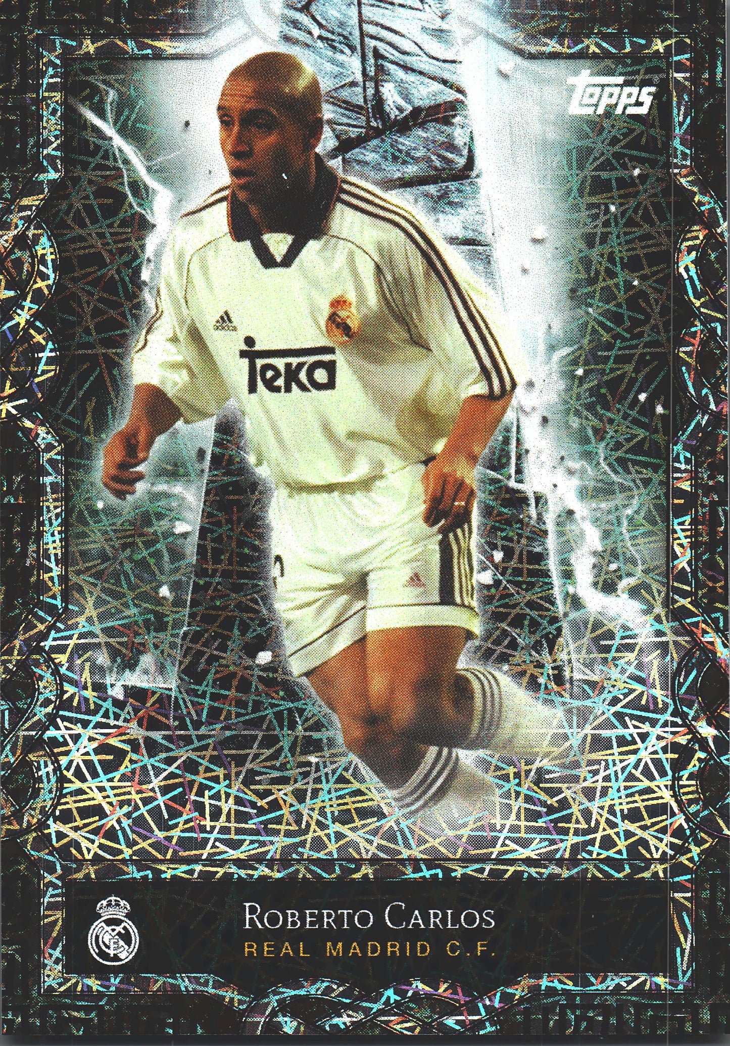 2024 Topps Real Madrid Fan Set Monolith Electro Roberto Carlos #MO-1 Real Madrid CF