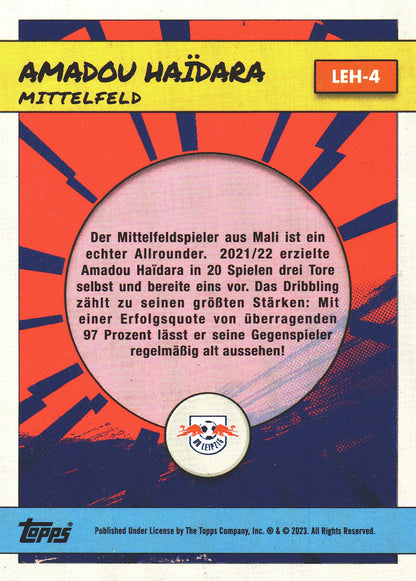 2022 Topps RB Leipzig Fan Set Amadou Haidara #LEH-4 RB Leipzig