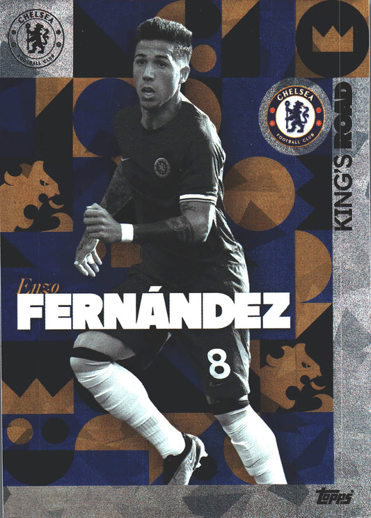 2023 Topps Chelsea Team Set Icy Enzo Fernandez KR #29 Chelsea FC