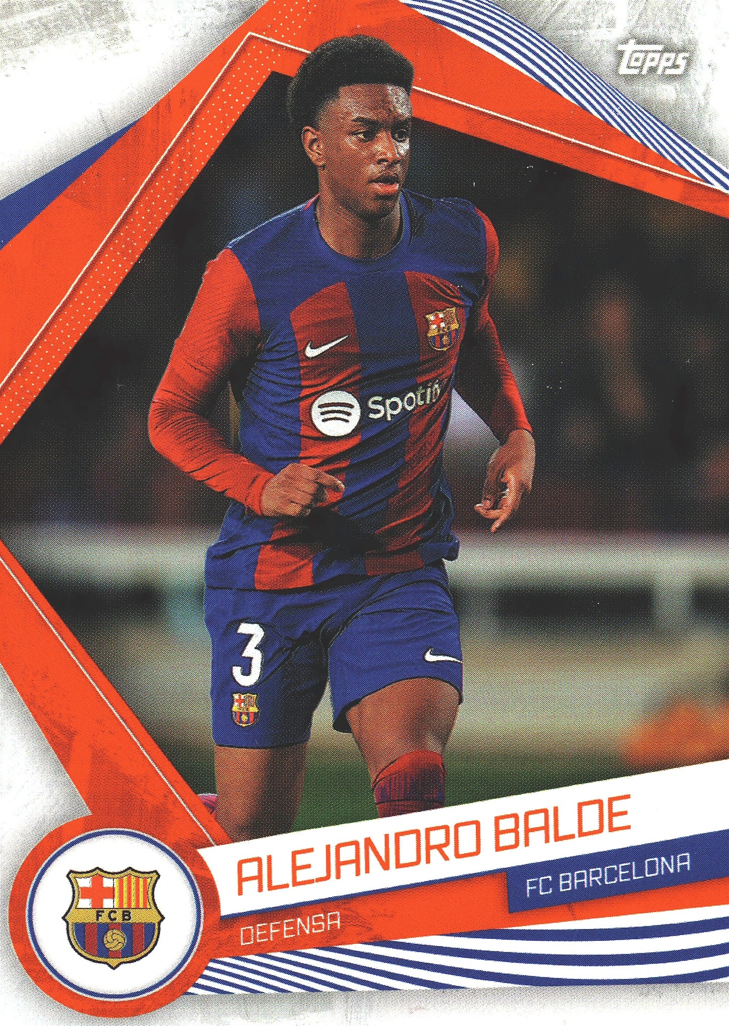 2023 Topps FC Barcelona Fan Set Alejandro Balde #BAR-2 FC Barcelona