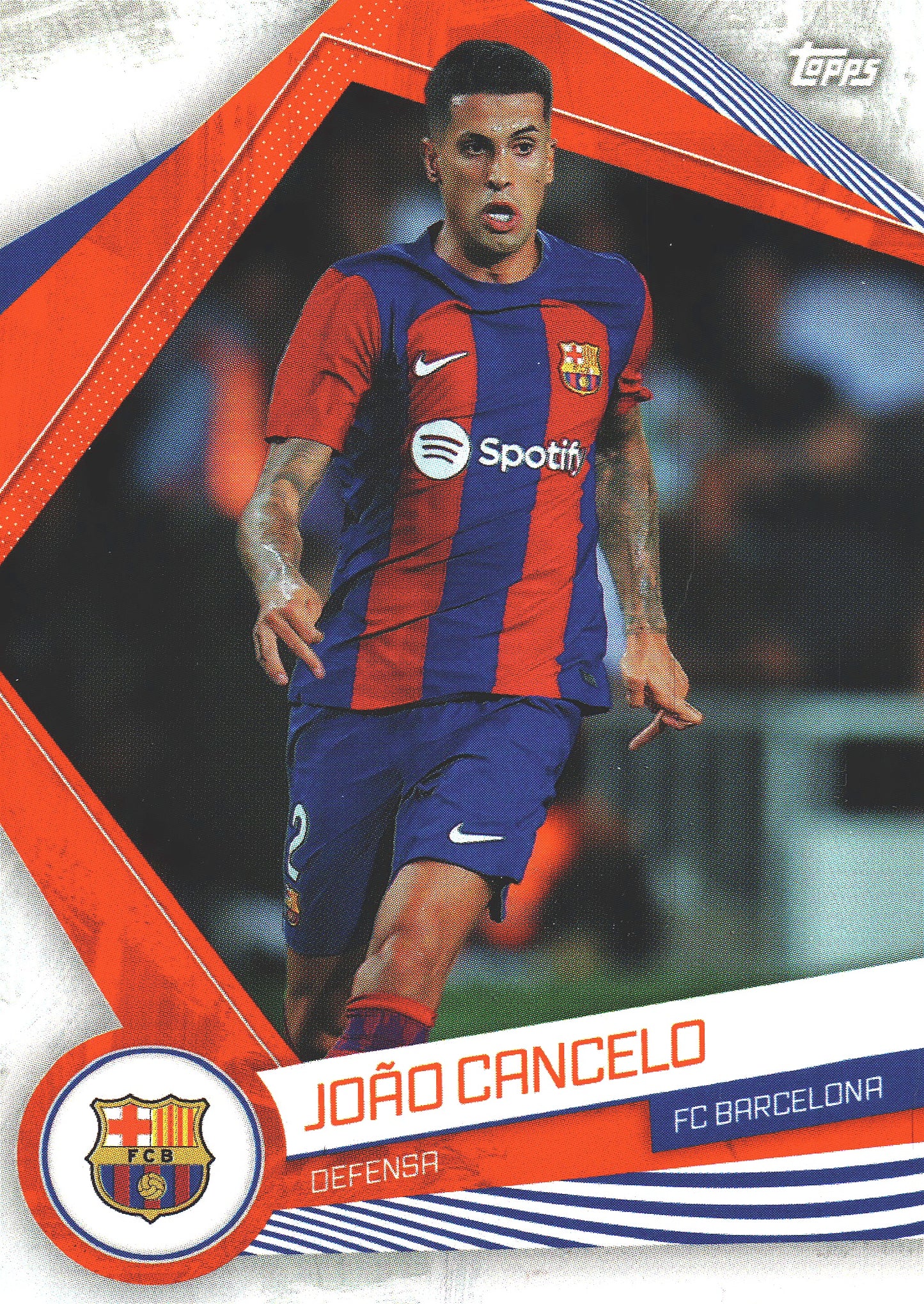 2023 Topps FC Barcelona Fan Set Joao Cancelo #BAR-6 FC Barcelona