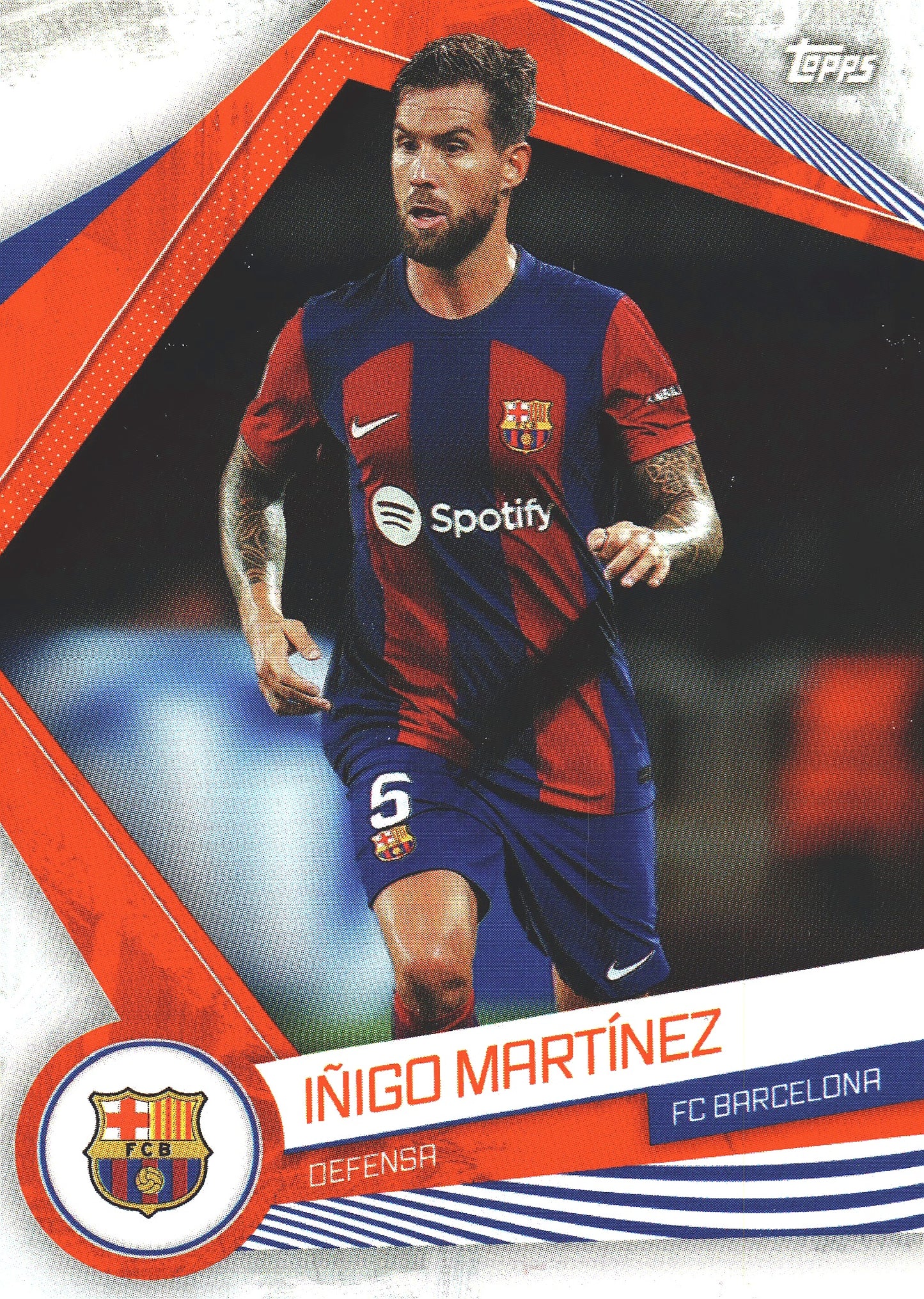 2023 Topps FC Barcelona Fan Set Inigo Martinez #BAR-7 FC Barcelona