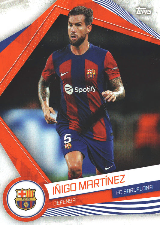 2023 Topps FC Barcelona Fan Set Inigo Martinez #BAR-7 FC Barcelona