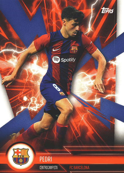 2023 Topps FC Barcelona Fan Set Super Electric Pedri #BARE-3 FC Barcelona