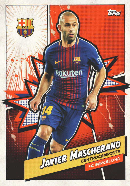 2023 Topps FC Barcelona Fan Set Heroes Javier Mascherano #BARH-4 FC Barcelona
