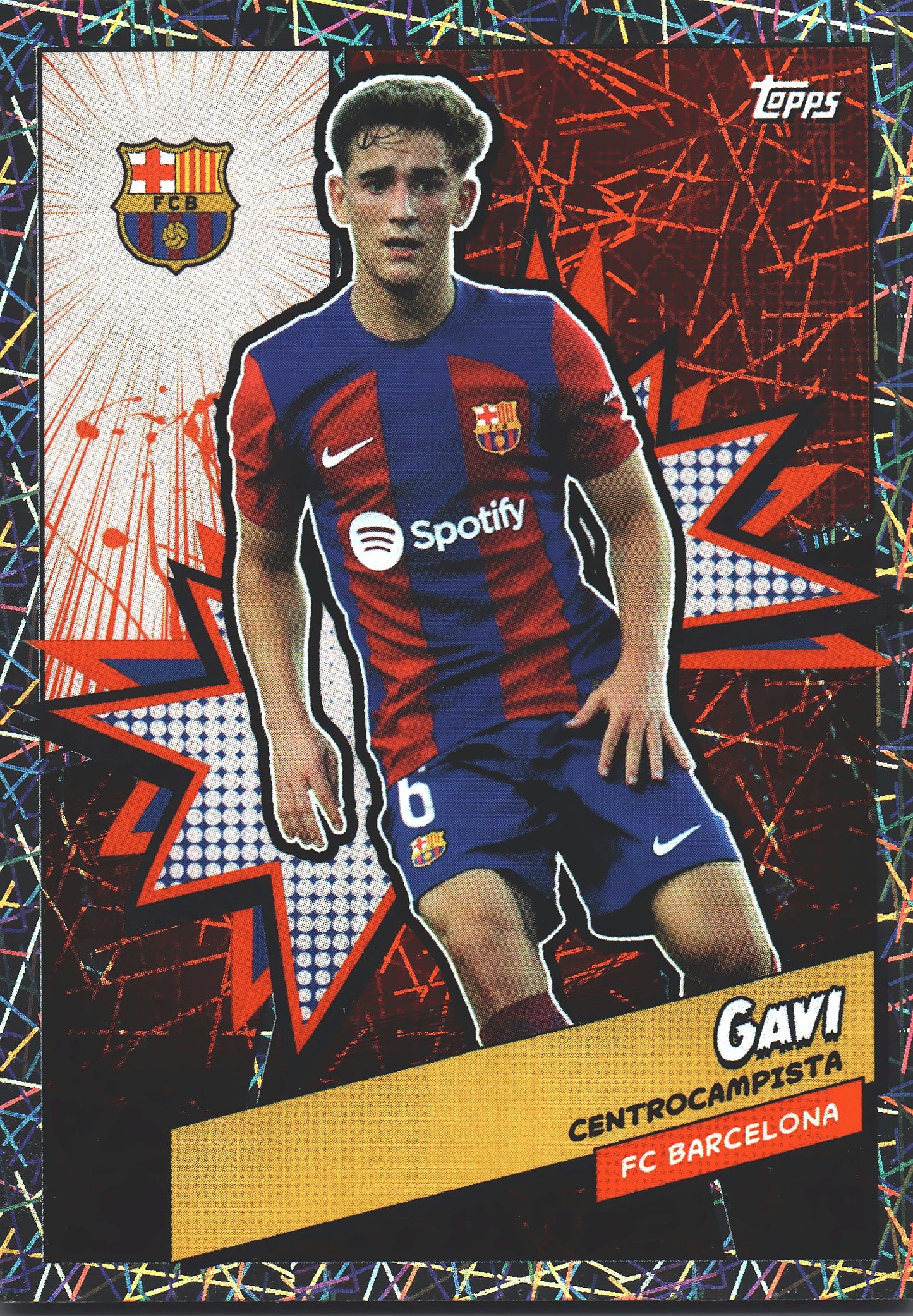 2023 Topps FC Barcelona Fan Set Heroes Electric Gavi #BARH-5 FC Barcelona